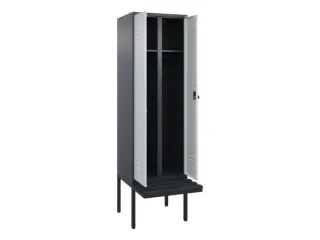 locker voor scheiding van kleding,HxBxD 2120x600x815mm,2vak - 2