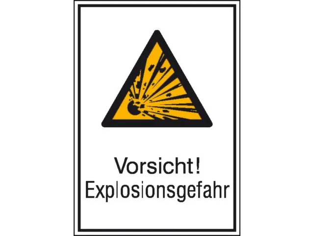 waarschuwings-combibord,v. binnen/buiten,Pas op! Explosiegevaar