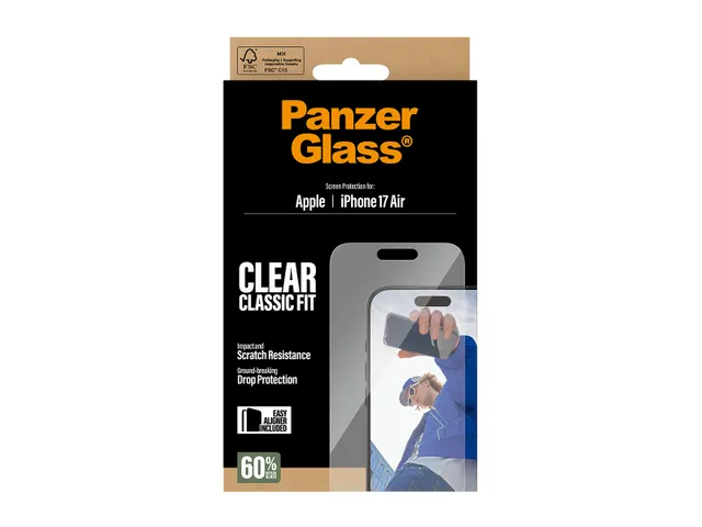 PanzerGlass Screen Protector iPhone Air | Classic Fit w. EasyAligne