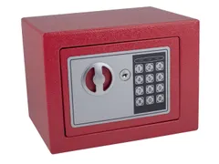 Kluis Pavo mini elektronisch 230x170x170mm rood