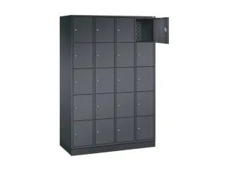 lockerkast,HxBxD 1950x1220x500mm,4x5vakken,cil.-slot,sokkel - 1