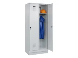 locker,HxBxD 1950x800x500mm,2vak,vak B 400mm,draaigrendel,sokkel