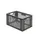 Euronorm-stapelbak 61l 320x600x400mm Wanden/bodem Opengewerkt Grijs