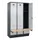 locker met bank,HxBxD 1950x1200x815mm,3vak,vak B 400mm,cilinderslot