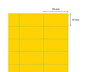 Gekleurde Etiketten 70x37mm Geel 42712 - 3