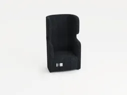 Fauteuil 1-Zits Geluidabsorberend Stof Donkergrijs 1330x860x760mm
