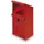 Wandasbak 3.7 liter 410x180x150mm Schuine Afdekking Rood