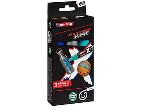 Edding 6900 X multi marker set ocean color 3 stuks