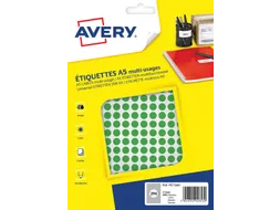 PET08V ronde markeringsetiketten diameter 8 mm groen