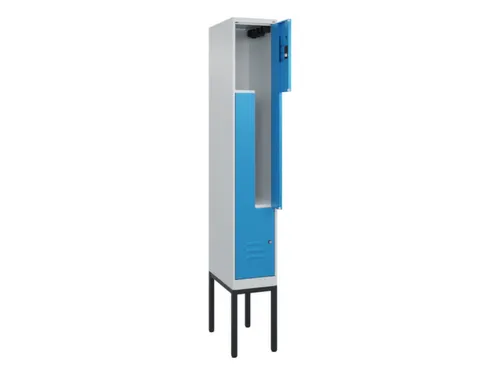 Z-garderobekast,HxBxD 2120x300x500mm,vak B 150/300mm,cil.-slot