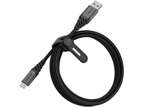 OtterBox Premium Datatransferkabel USB-A naar USB-C 1m zwart