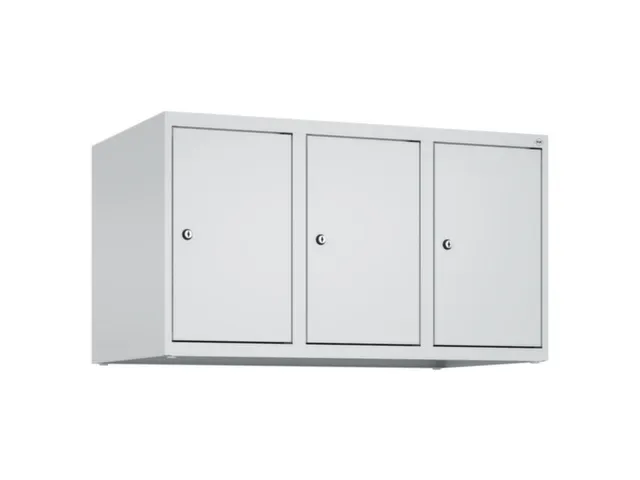 opzetkast,v. locker,3vak.,vak B 300mm,HxBxD 500x900x500mm,cilinderslot