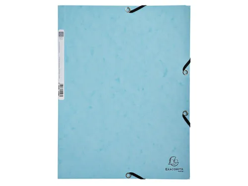 Elastomap Exacompta Aquarel A4 3 kleppen 400gr glanskarton assorti