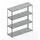 breedvakstelling,grondveld,HxBxD 2970x2504x800mm,vakl. 400kg