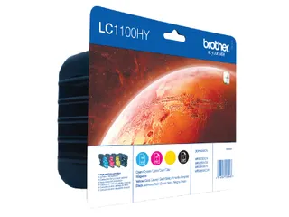 Brother LC-1100 Valuepack 4 Kleuren Inktcartridges HC - 2