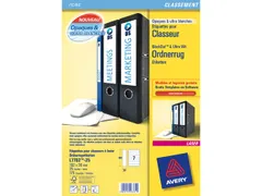 Etiquettes pour dos de classeur, laser+, larges
