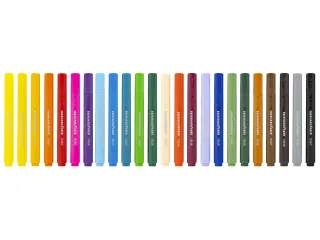 Viltstiften Eberhard Faber Jumbo 2mm 24 kleuren in kunststof etui - 4