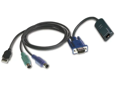 Vertiv Avocent DSAVIQ-PS2M, VGA, Zwart, RJ - 45, USB, 2xPS/2, VGA, Man