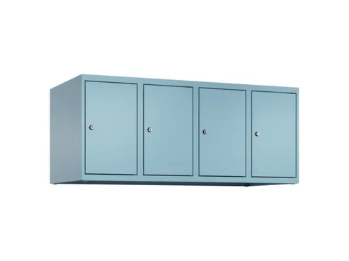 opzetkast,v. locker,4vak.,vak B 300mm,HxBxD 500x1200x500mm