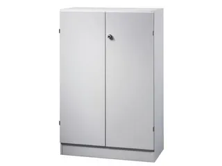 Draaideurkast Hxbxd 1270x800x420mm 3 Oh Greepknopen Ral7035 - 1