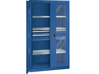 zwaarlastkast met openslaande deuren,HxBxD 1950x1100x641mm,lak RAL5010 - 3