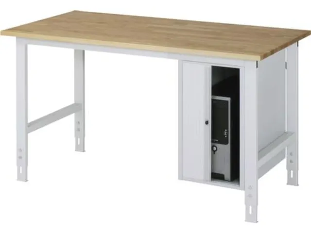 armoire à rideaux PC p. établi HxlxP 620x360x650mm passage de câble