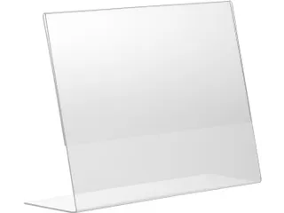 Kaarthouder Budget L-Standaard A5 1,5 Mm Liggend Acryl set van 5 stuks - 1