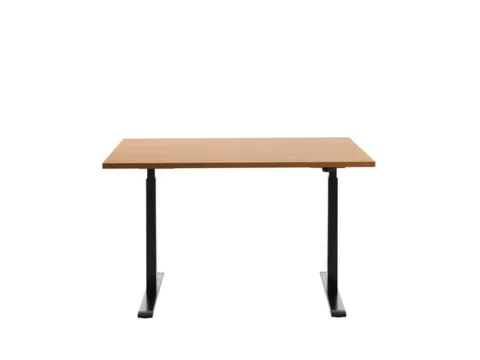Elektrisch ihv bureau,HxBxD 700-1200x1200x800mm,blad beuken