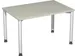 Bureau 4-Poot Hxbxd 680-800X1200X800Mm Ronde Buis Lichtgrijs