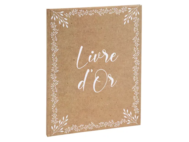 Gastenboek 100p. goud 27x22cm KRAFT