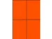 Gekleurde Etiketten 105x148mm Fluor Oranje 42422