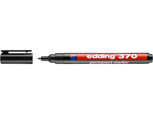 Viltstift edding 370 rond 1mm zwart