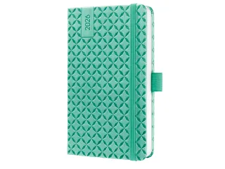 Weekagenda Flair A6 2026 (NL/FR/EN/DU) Mint Green Hardcover - 2
