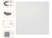 Frameloos Modulair Whiteboard Staal Magnetisch 45x45cm