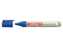 Viltstift edding 21 EcoLine rond blauw 1.5-3mm