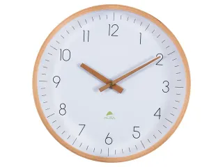 HORTREE houten wandklok geluidsarm 30 cm. - 2
