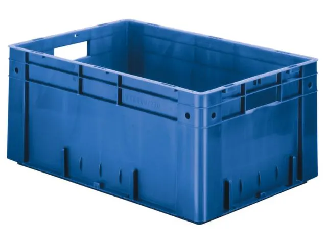 Euronorm Stapelkrat 270x600x400mm 50l Gesloten Blauw