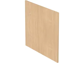zijpaneel,v. balie,D 800mm,hout,beuken - 3
