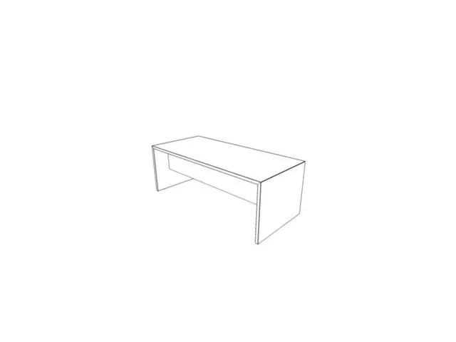 Bureau Hxbxd 730x2000x900mm Zijpaneel Bladdecor Noten