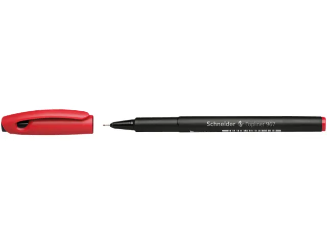 Fineliner Schneider Topliner 967 Rood 0.4mm
