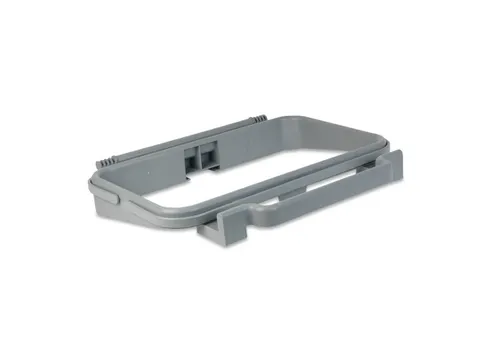 Afvalzakhouder met clips grijs 120 liter