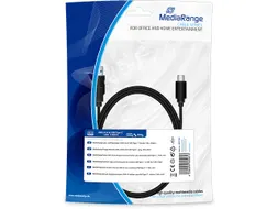 Oplaad- en datakabel 1,8m MRCS182 USB 3.0 type C zwart