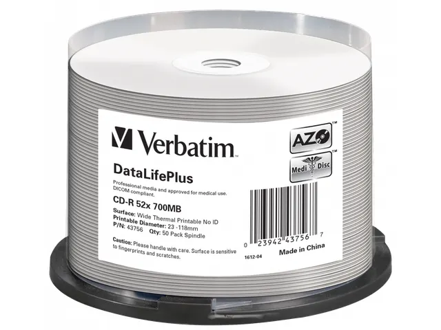 Verbatim CD-R AZO 700MB 52X SP Thermal printable