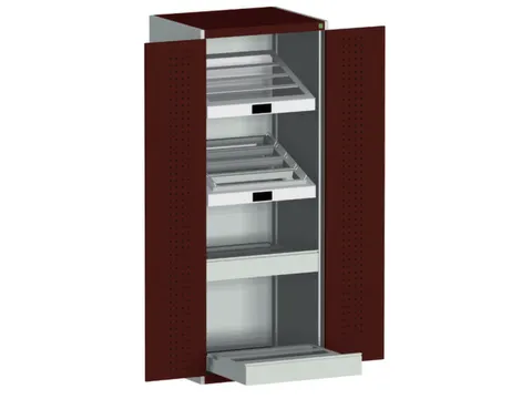 systeemkast HxBxD 2000x800x650mm CNC-lade 2laden Ral7035 Ral3004