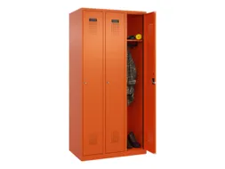 locker,HxBxD 1850x900x500mm,3vak,vak B 300mm,cil.-slot,staand op vloer