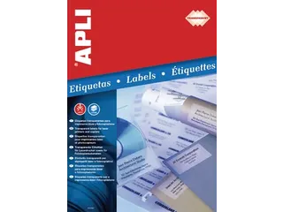 Apli Transparante Etiketten 48.5x25.4mm - 1