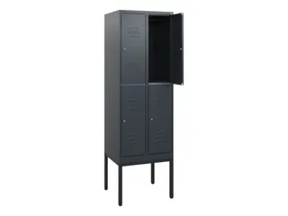 dubbeldekse locker,HxBxD 1950x600x500mm,2x2vak.,vak B 300mm - 2