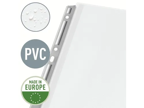 Showtas Leitz 4755 A4 4-gaats PVC 0.17mm glad met expansievouw
