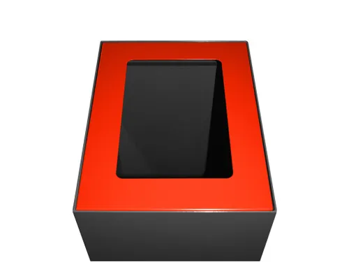 Top modulaire afvalscheidingsunit 60 liter Rood