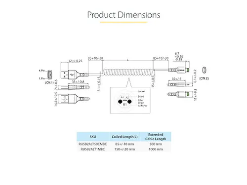 50cm USB A naar Lightning Kabel, Zwart, MFi Gecertificeerd